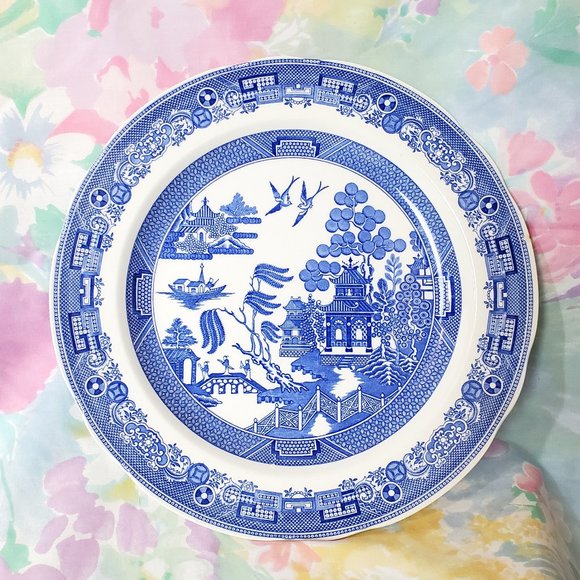 Spode Blue Room Collection Plate "WILLOW" - Picture 1 of 2